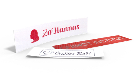 DOUBLE HEART LOT OF 50 PCS WOVEN CLOTHING LABELS